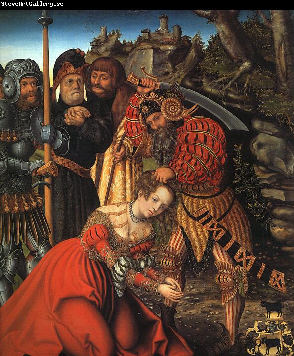 Lucas  Cranach The Martyrdom of St.Barbara